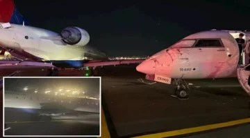 اصطدام طائرتين في مطار أمريكي.. تفاصيل الحادث المروع وسقوط أول مصاب